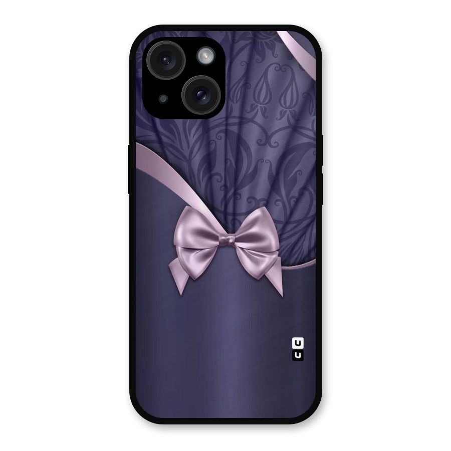 Pink Ribbon Metal Back Case for iPhone 15