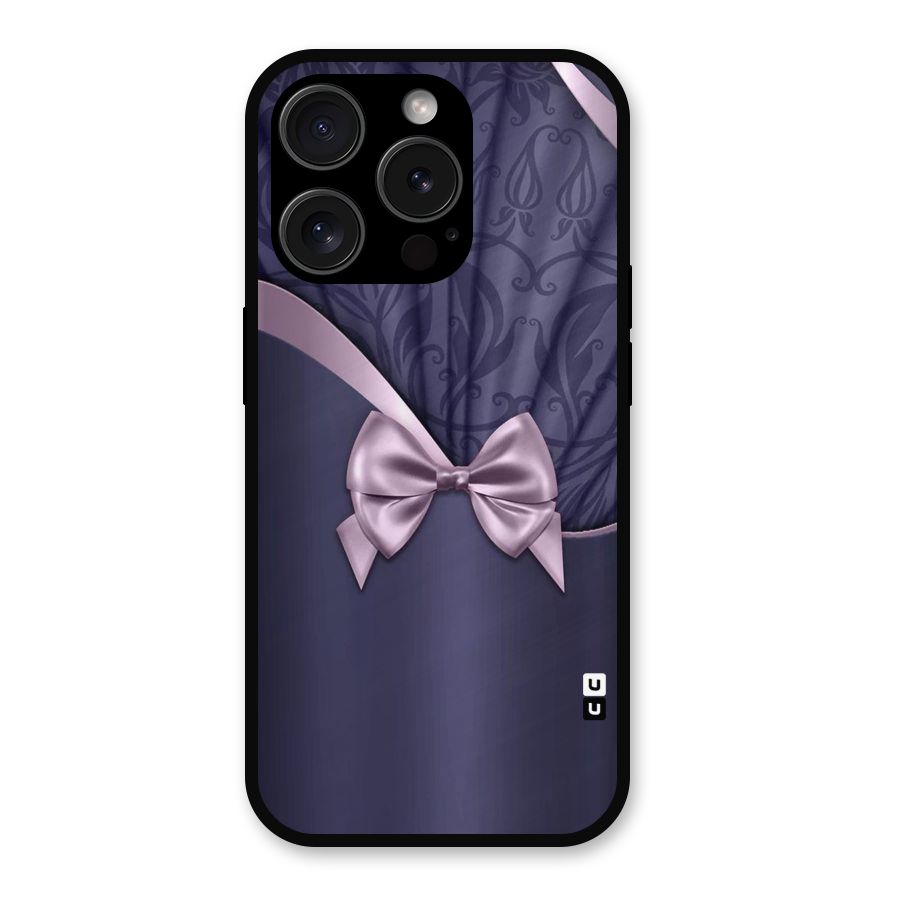 Pink Ribbon Metal Back Case for iPhone 15 Pro