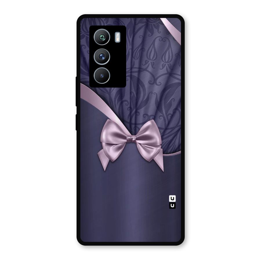 Pink Ribbon Metal Back Case for iQOO 9 SE