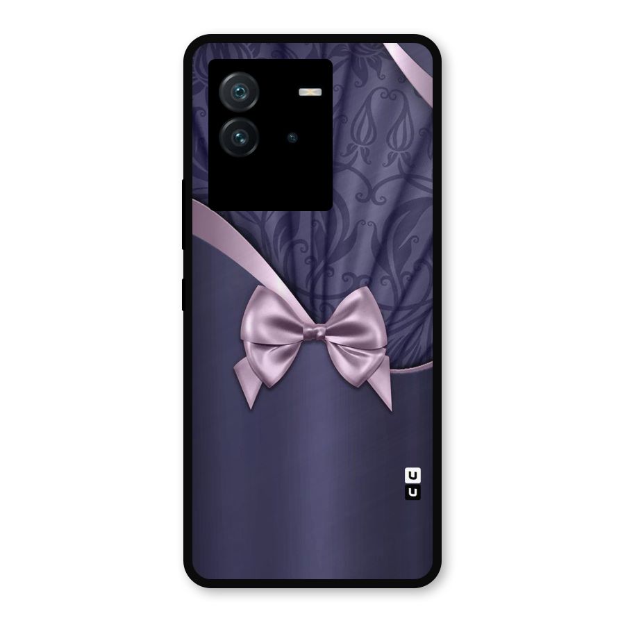 Pink Ribbon Metal Back Case for iQOO Neo 6 5G