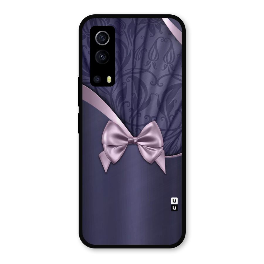 Pink Ribbon Metal Back Case for iQOO Z3