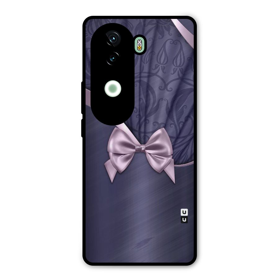 Pink Ribbon Metal Back Case for iQOO Z9s