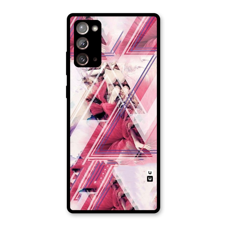 Pink Rose Abstract Glass Back Case for Galaxy Note 20