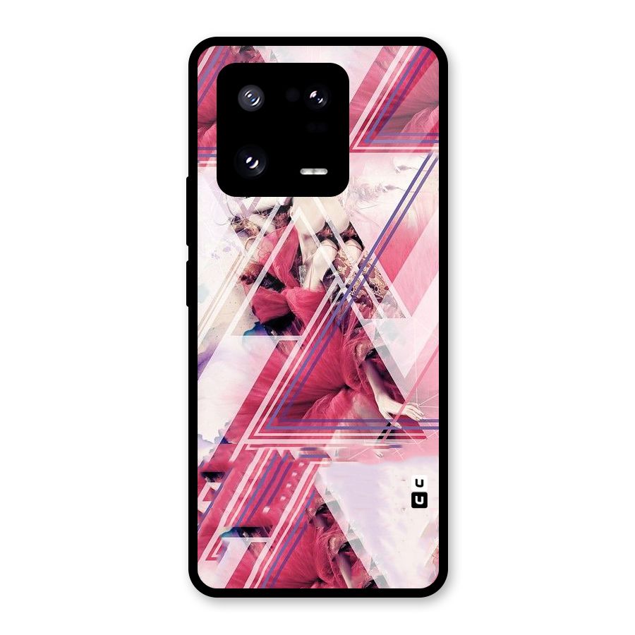 Pink Rose Abstract Glass Back Case for Xiaomi 13 Pro