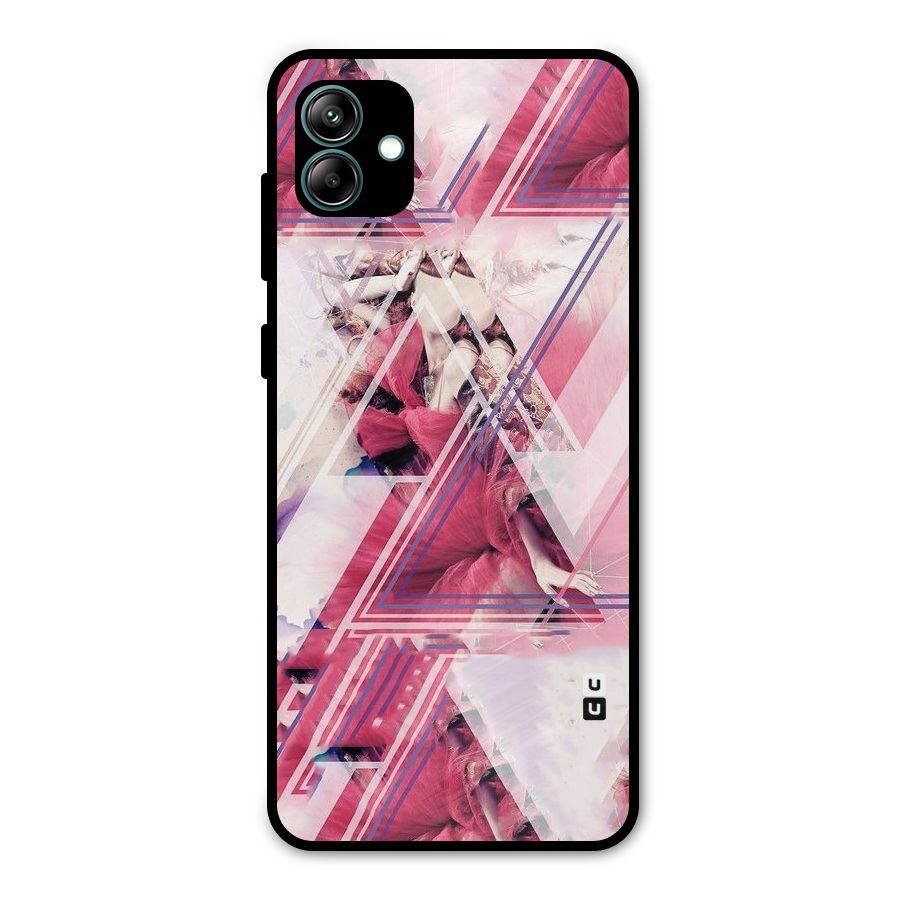 Pink Rose Abstract Metal Back Case for Galaxy A04