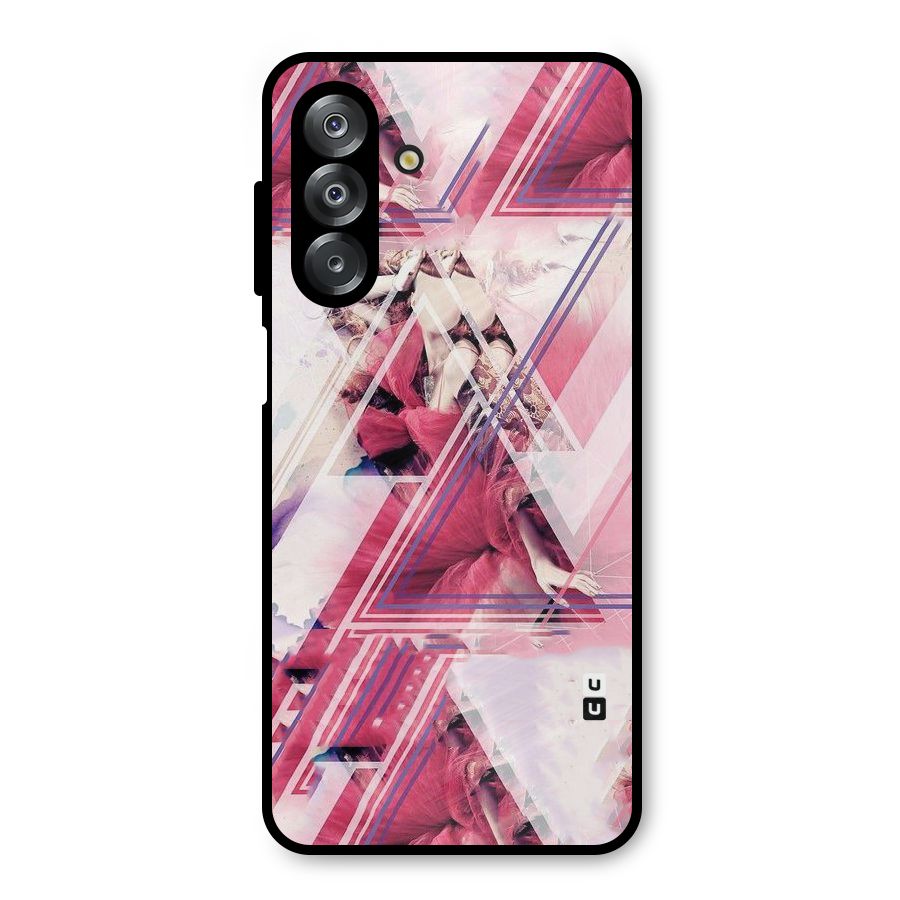 Pink Rose Abstract Metal Back Case for Galaxy A26