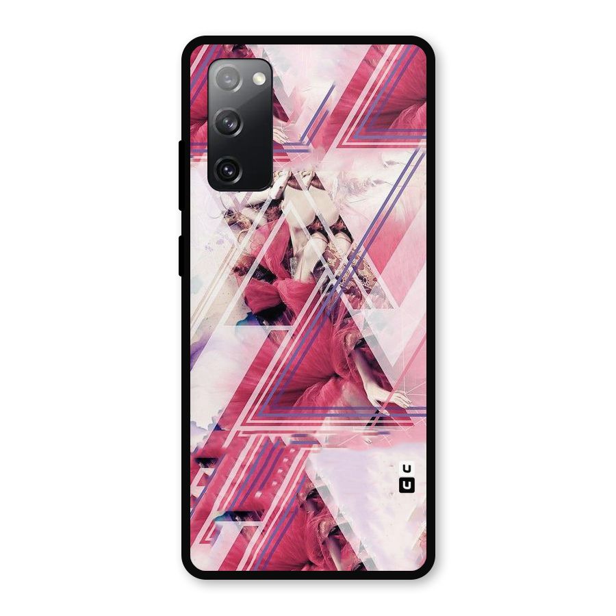 Pink Rose Abstract Metal Back Case for Galaxy S20 FE