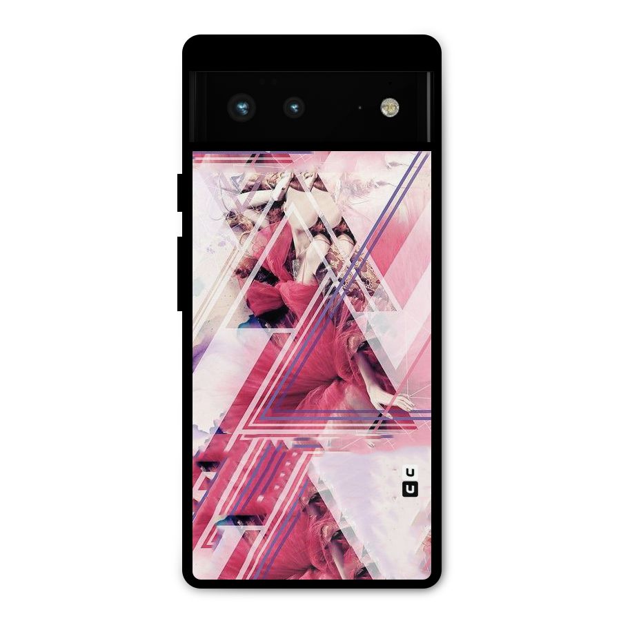 Pink Rose Abstract Metal Back Case for Google Pixel 6