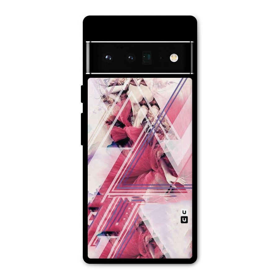 Pink Rose Abstract Metal Back Case for Google Pixel 6 Pro