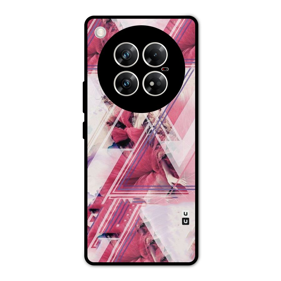 Pink Rose Abstract Metal Back Case for Infinix Zero 40 5G