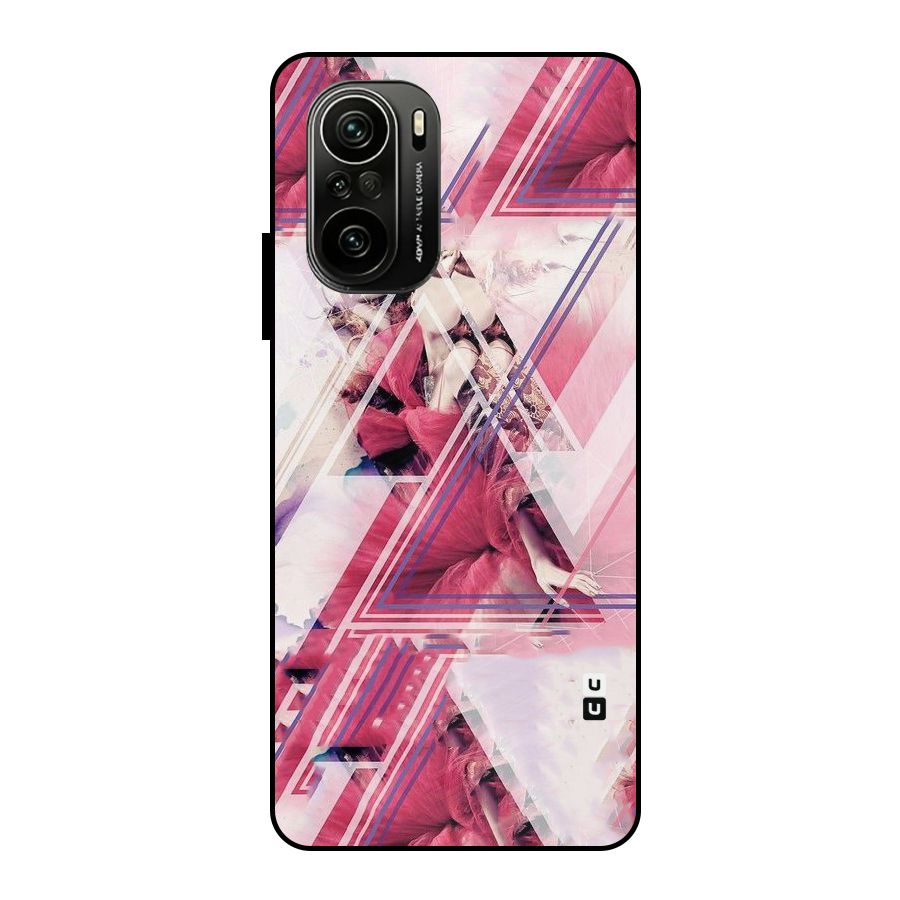 Pink Rose Abstract Metal Back Case for Mi 11x
