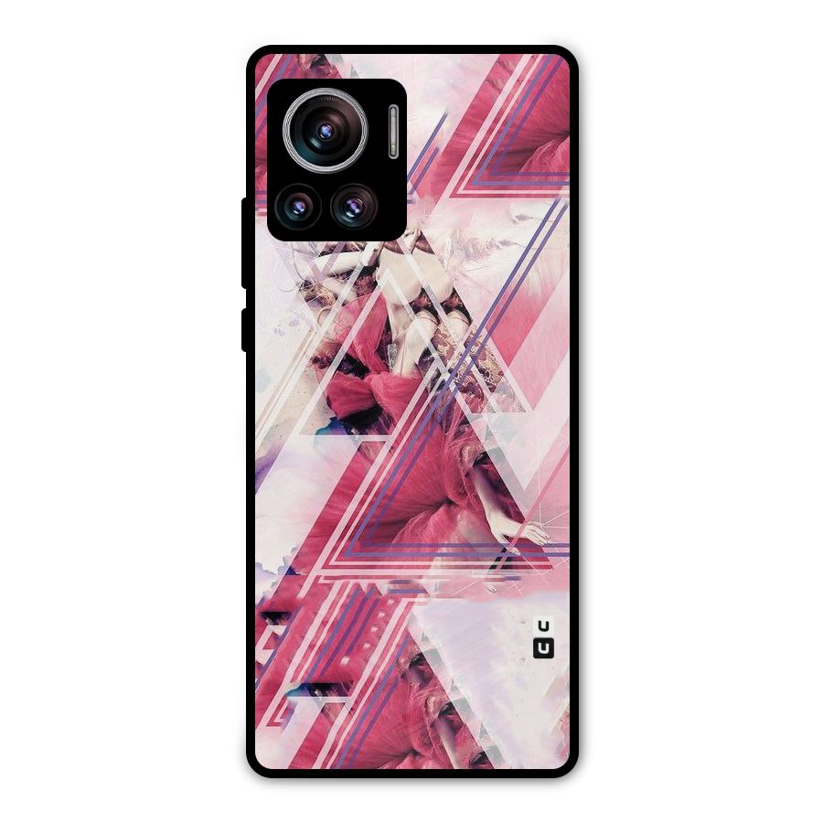 Pink Rose Abstract Metal Back Case for Motorola Edge 30 Ultra