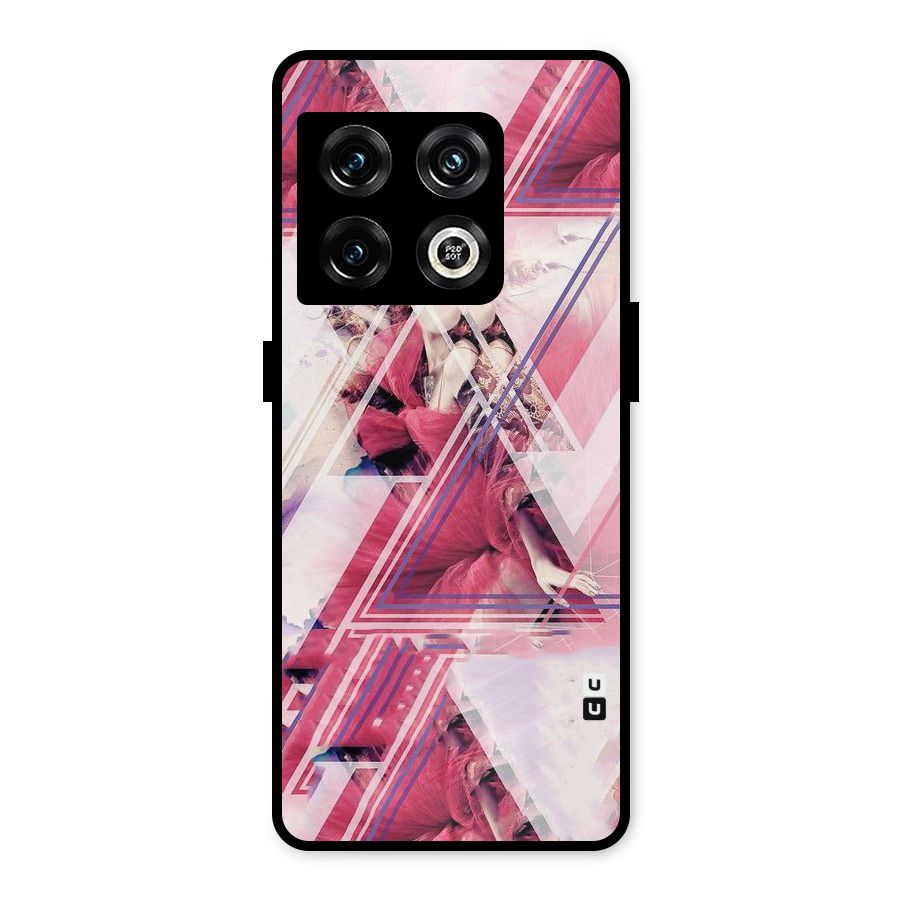 Pink Rose Abstract Metal Back Case for OnePlus 10 Pro 5G