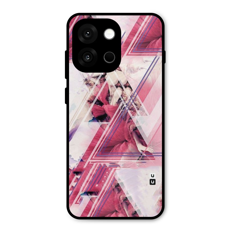 Pink Rose Abstract Metal Back Case for OnePlus 13s