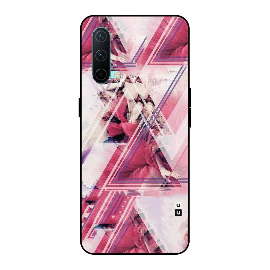 Pink Rose Abstract Metal Back Case for OnePlus Nord CE 5G