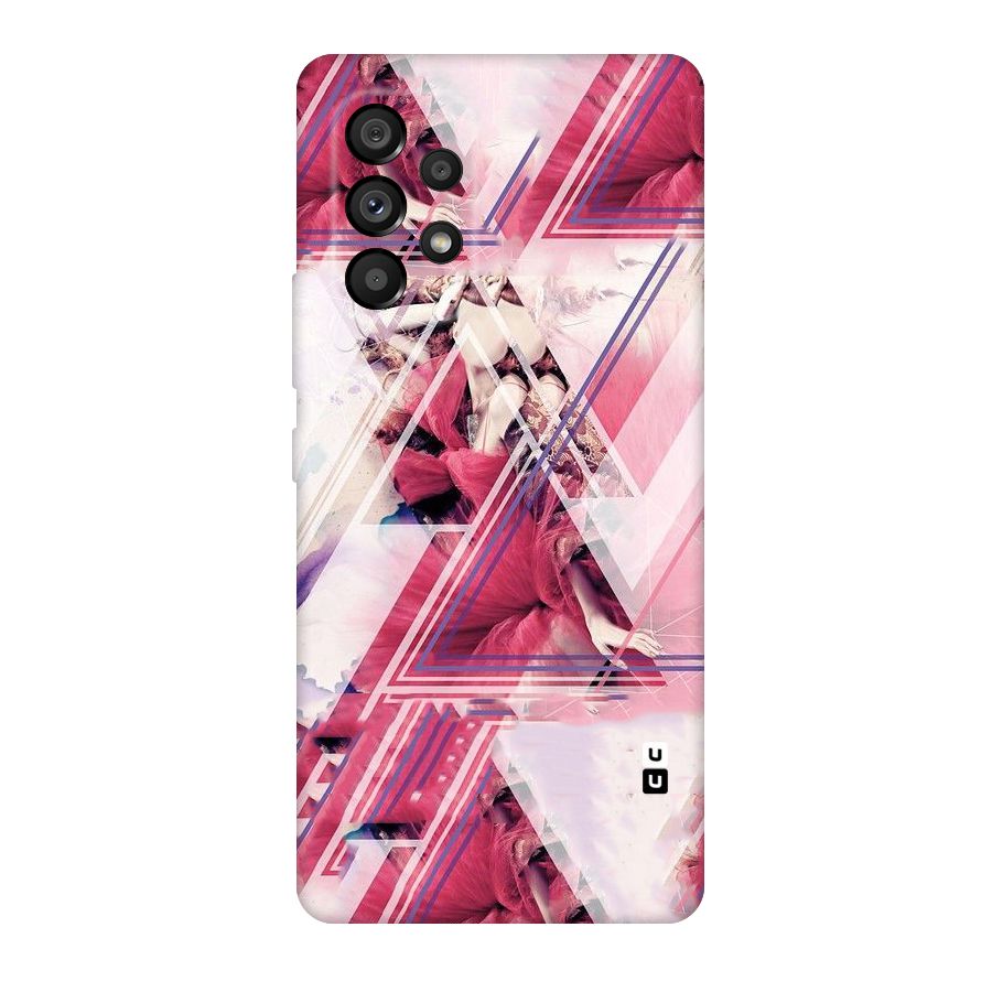 Pink Rose Abstract Original Polycarbonate Back Case for Galaxy A53 5G