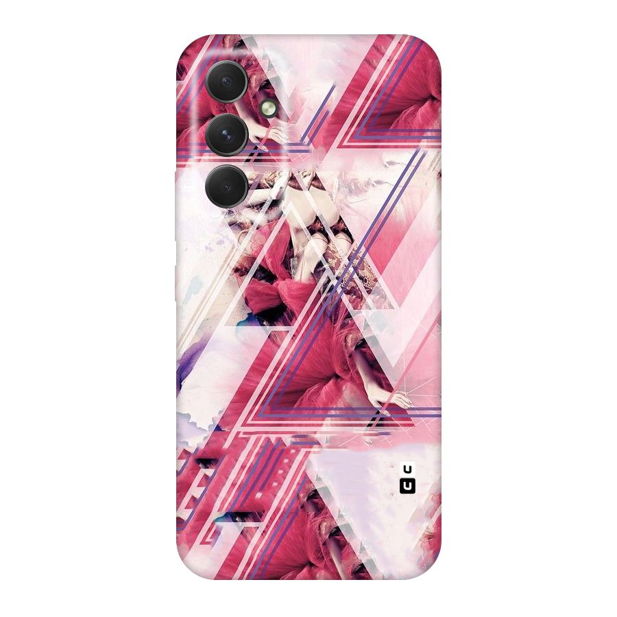 Pink Rose Abstract Original Polycarbonate Back Case for Galaxy A54