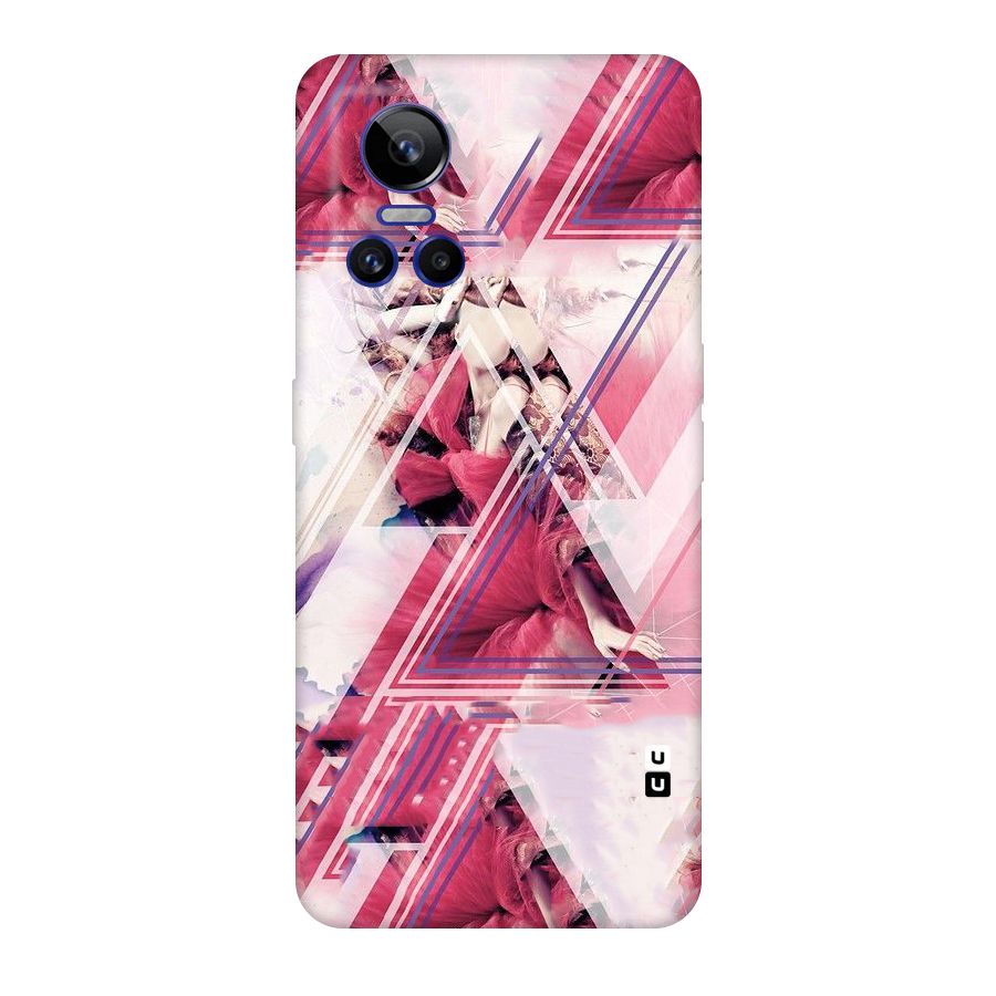 Pink Rose Abstract Original Polycarbonate Back Case for Realme GT Neo 3