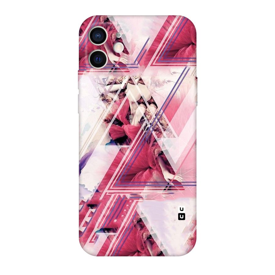 Pink Rose Abstract Original Polycarbonate Back Case for iPhone 12