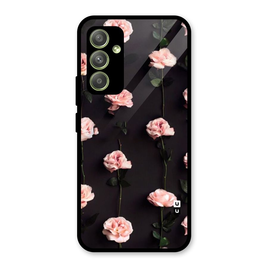 Pink Roses Glass Back Case for Galaxy A54