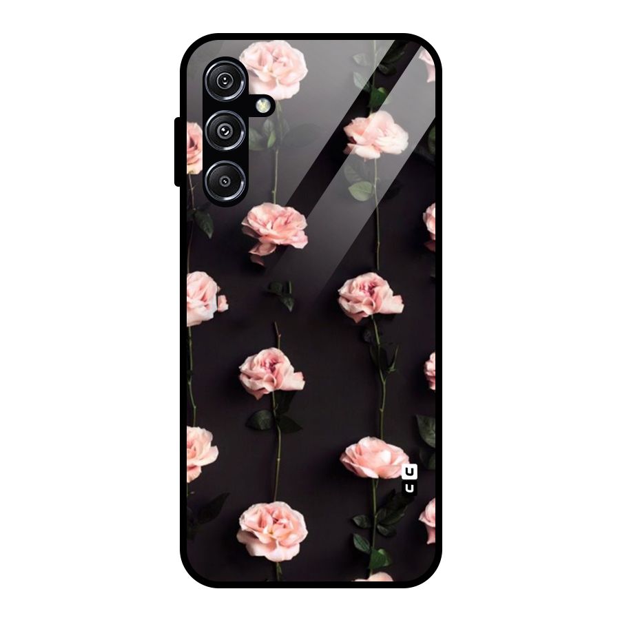 Pink Roses Glass Back Case for Galaxy M34 5G