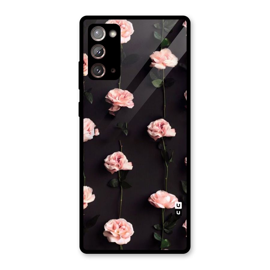 Pink Roses Glass Back Case for Galaxy Note 20