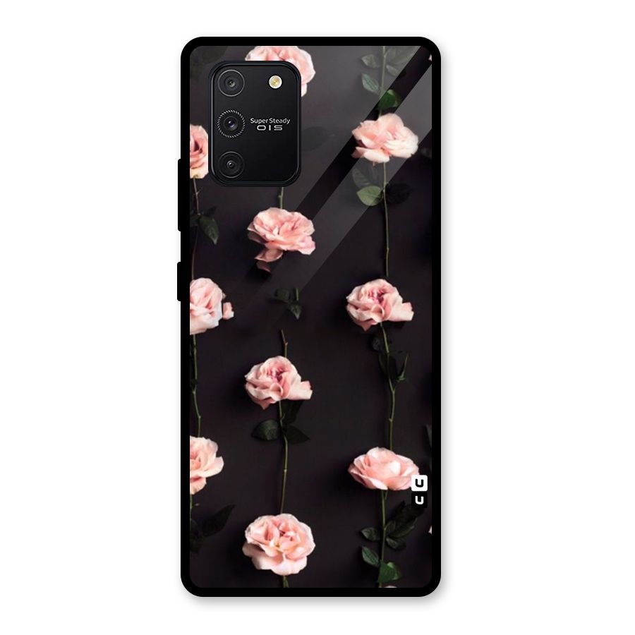 Pink Roses Glass Back Case for Galaxy S10 Lite
