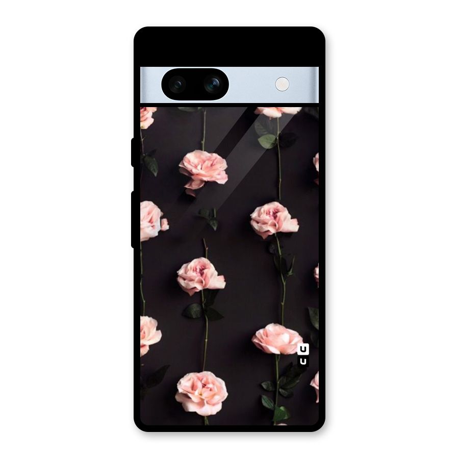 Pink Roses Glass Back Case for Google Pixel 7a