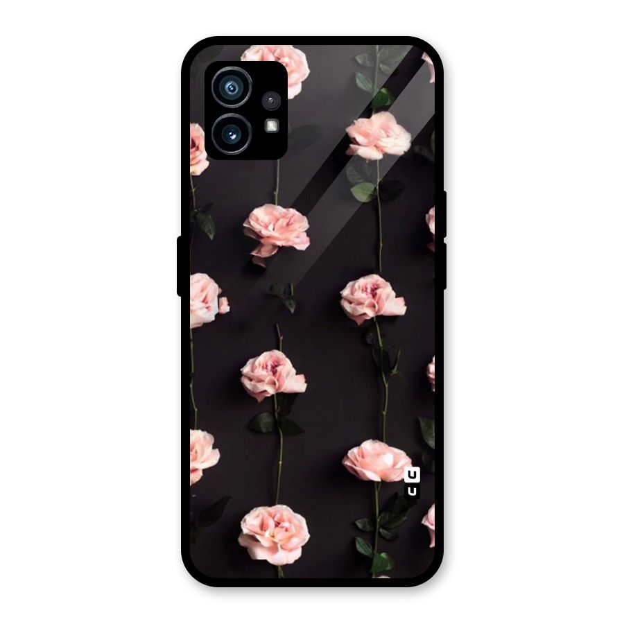 Pink Roses Glass Back Case for Nothing Phone 1