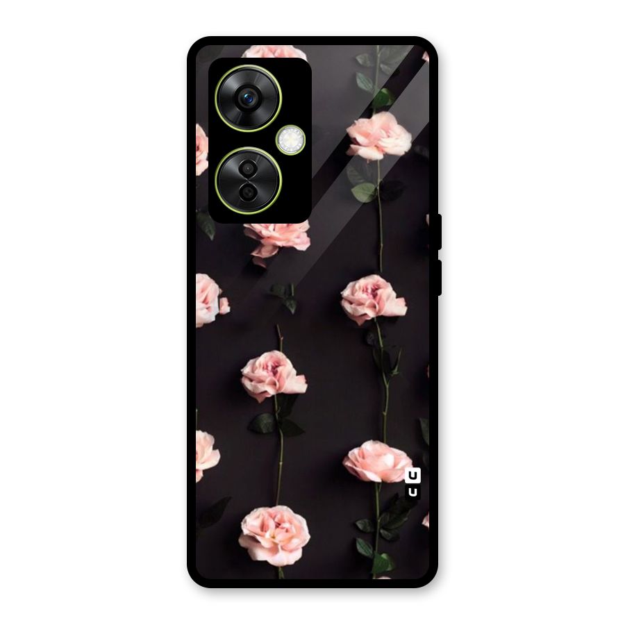 Pink Roses Glass Back Case for OnePlus Nord CE 3 Lite