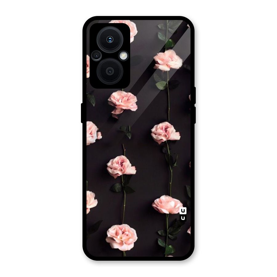 Pink Roses Glass Back Case for Oppo F21s Pro 5G