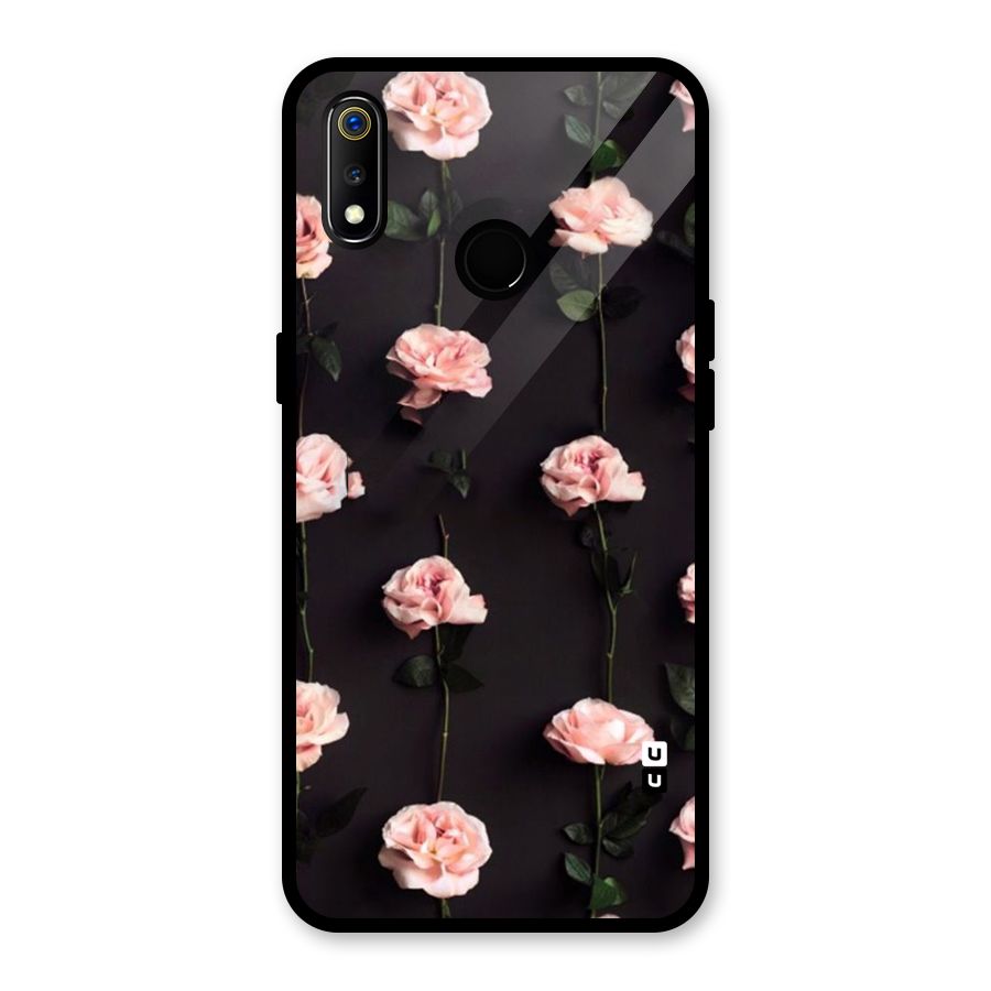 Pink Roses Glass Back Case for Realme 3