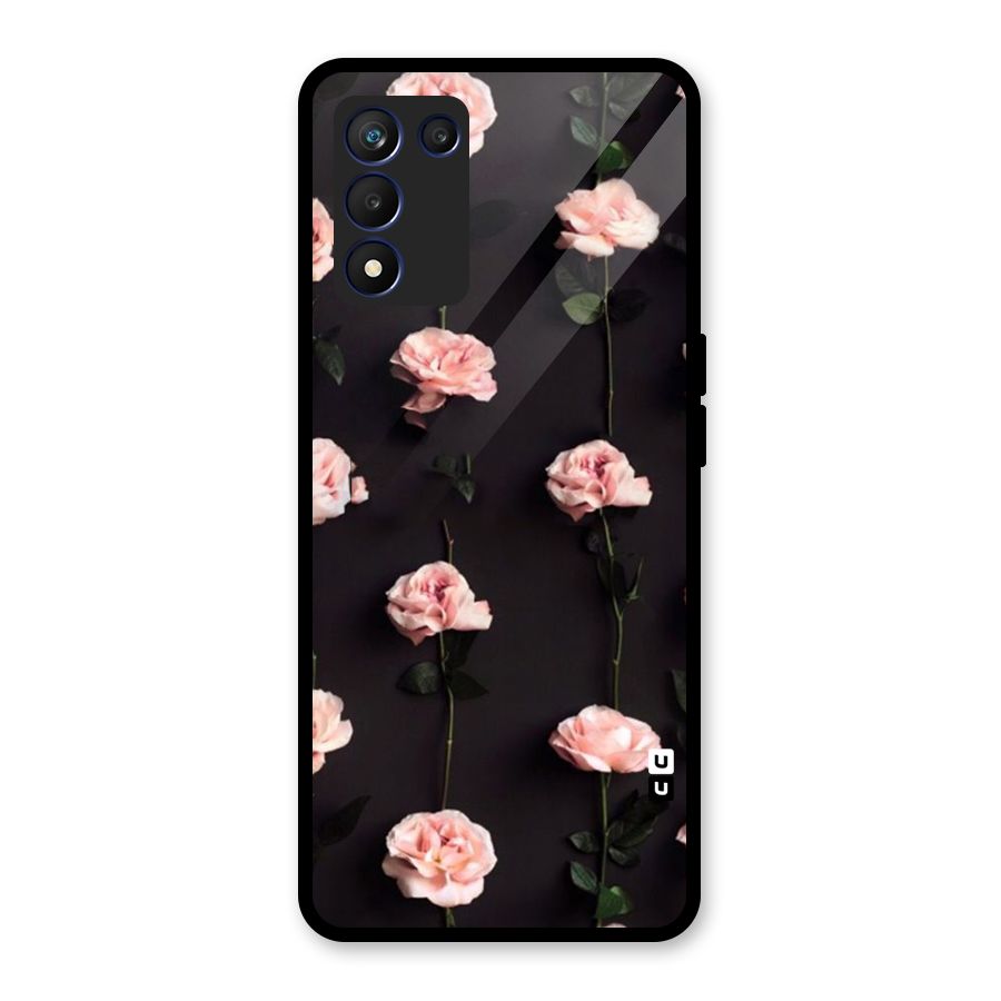 Pink Roses Glass Back Case for Realme 9 5G Speed