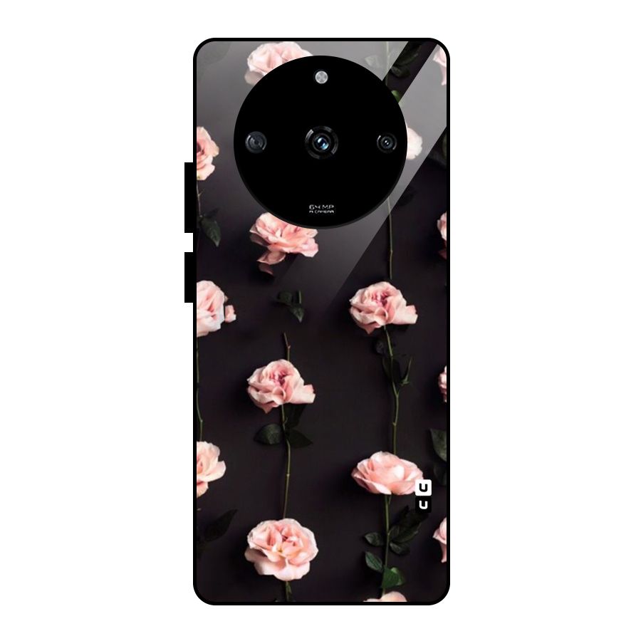 Pink Roses Glass Back Case for Realme Narzo 60 5G
