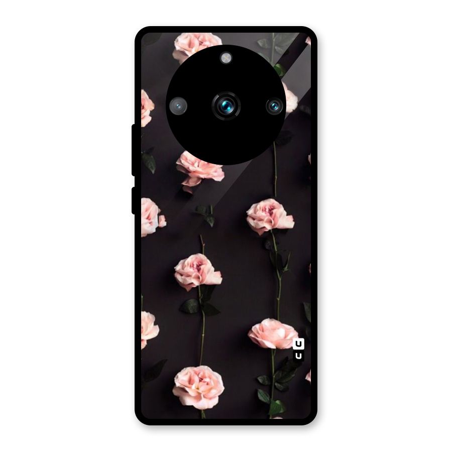 Pink Roses Glass Back Case for Realme Narzo 60 Pro