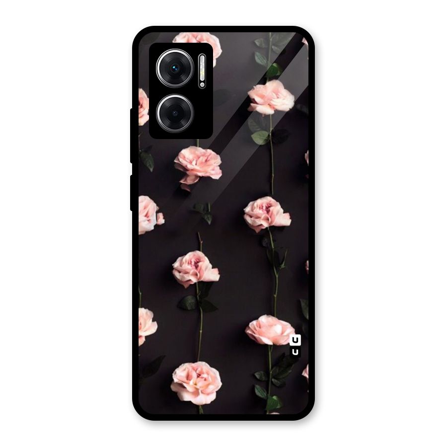 Pink Roses Glass Back Case for Redmi 11 Prime 5G