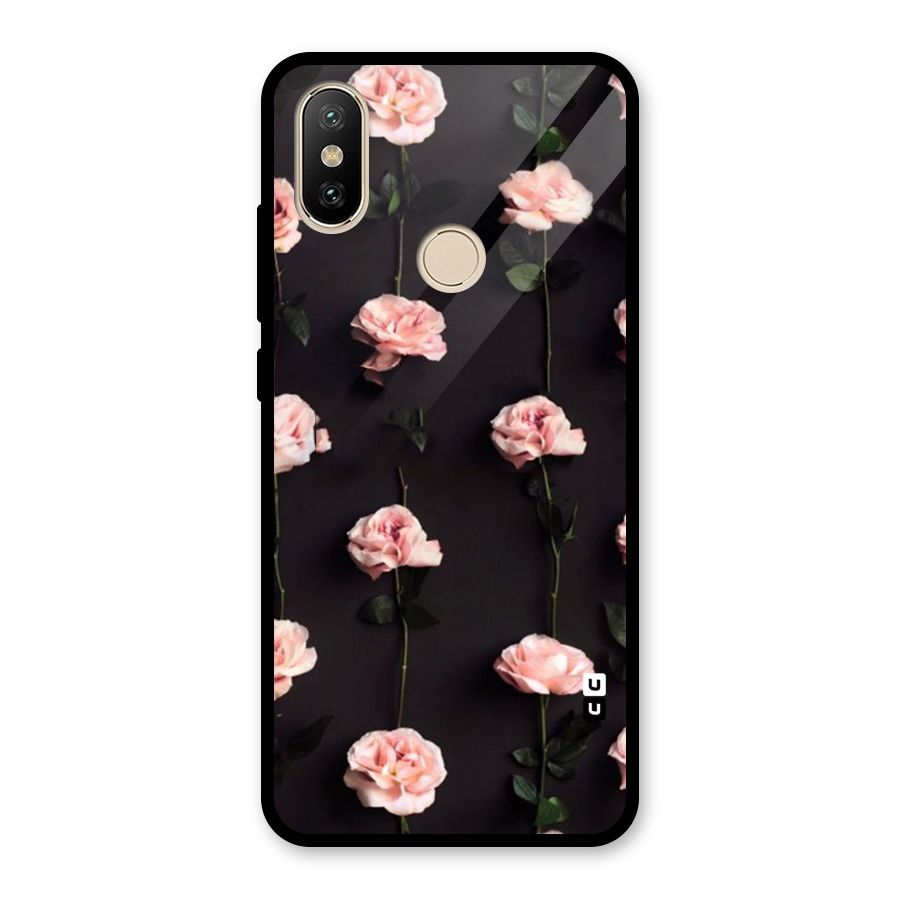 Pink Roses Glass Back Case for Redmi A1