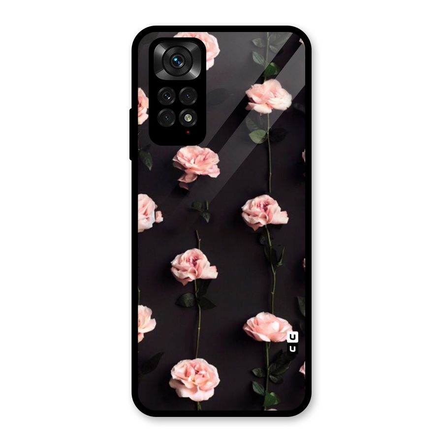 Pink Roses Glass Back Case for Redmi Note 11S