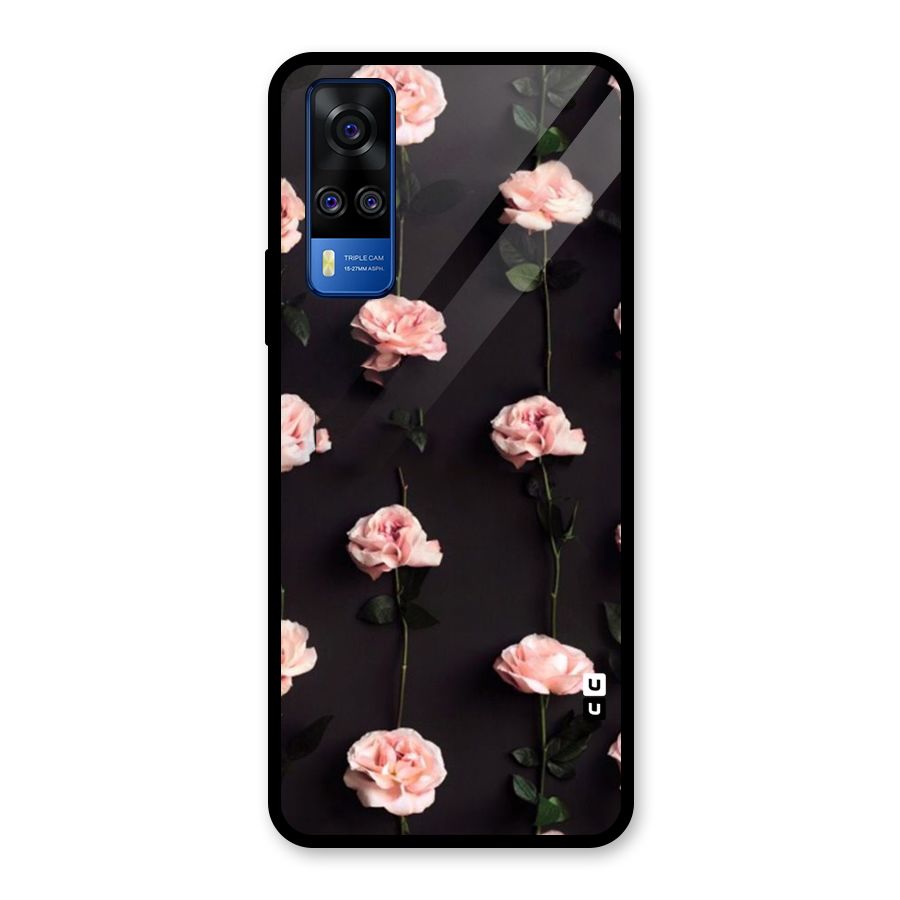 Pink Roses Glass Back Case for Vivo Y31