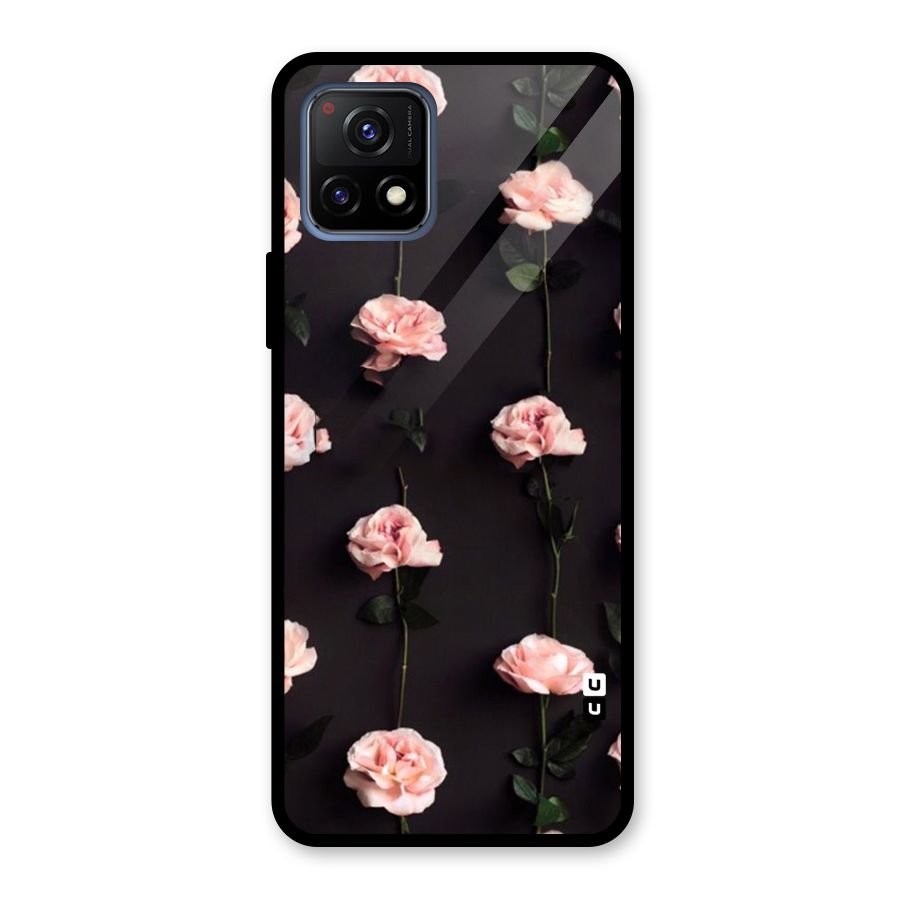Pink Roses Glass Back Case for Vivo Y72 5G