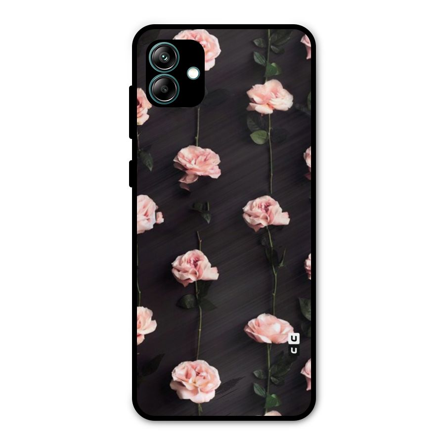 Pink Roses Metal Back Case for Galaxy A04