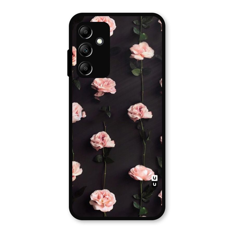 Pink Roses Metal Back Case for Galaxy A14 5G