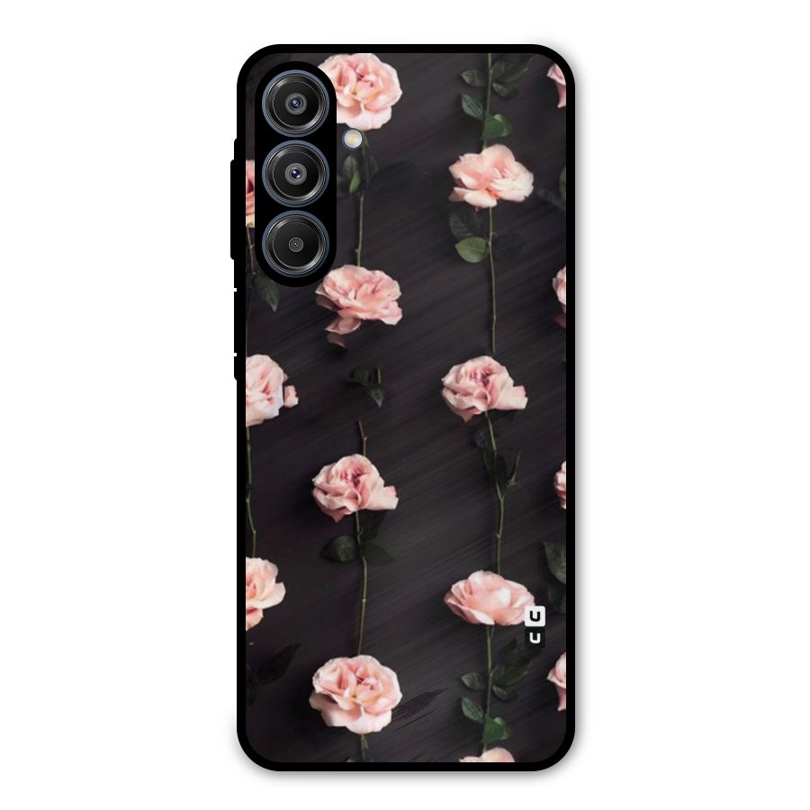 Pink Roses Metal Back Case for Galaxy A16 5G