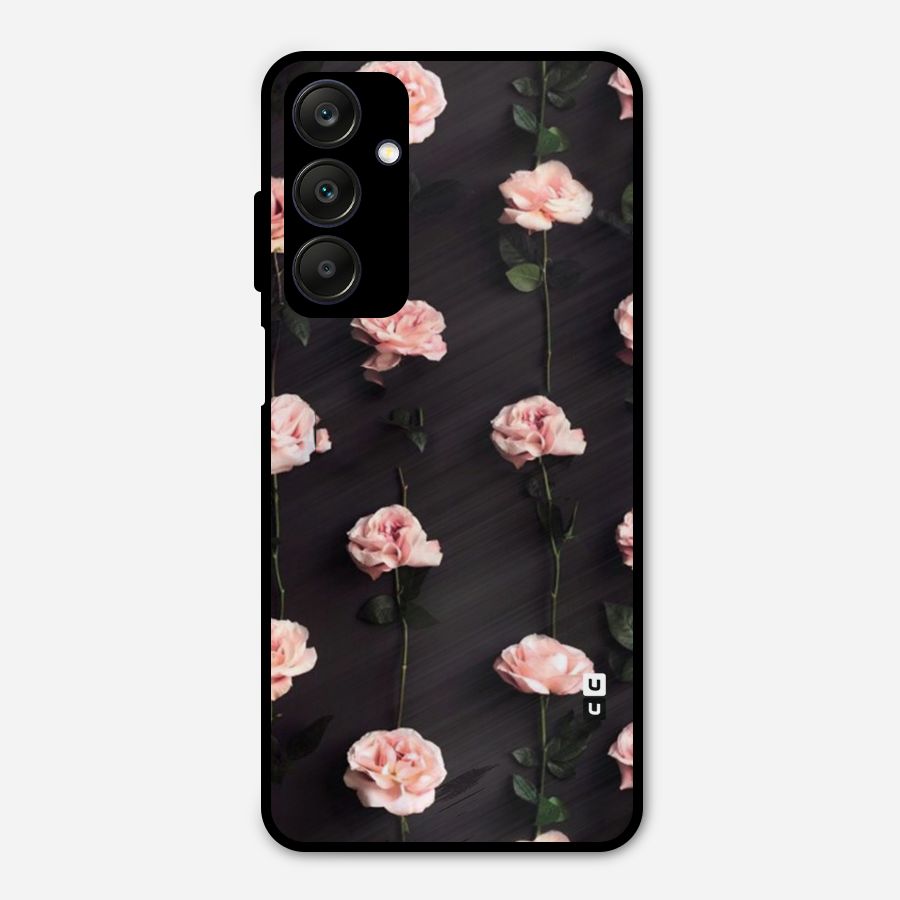Pink Roses Metal Back Case for Galaxy A25 5G