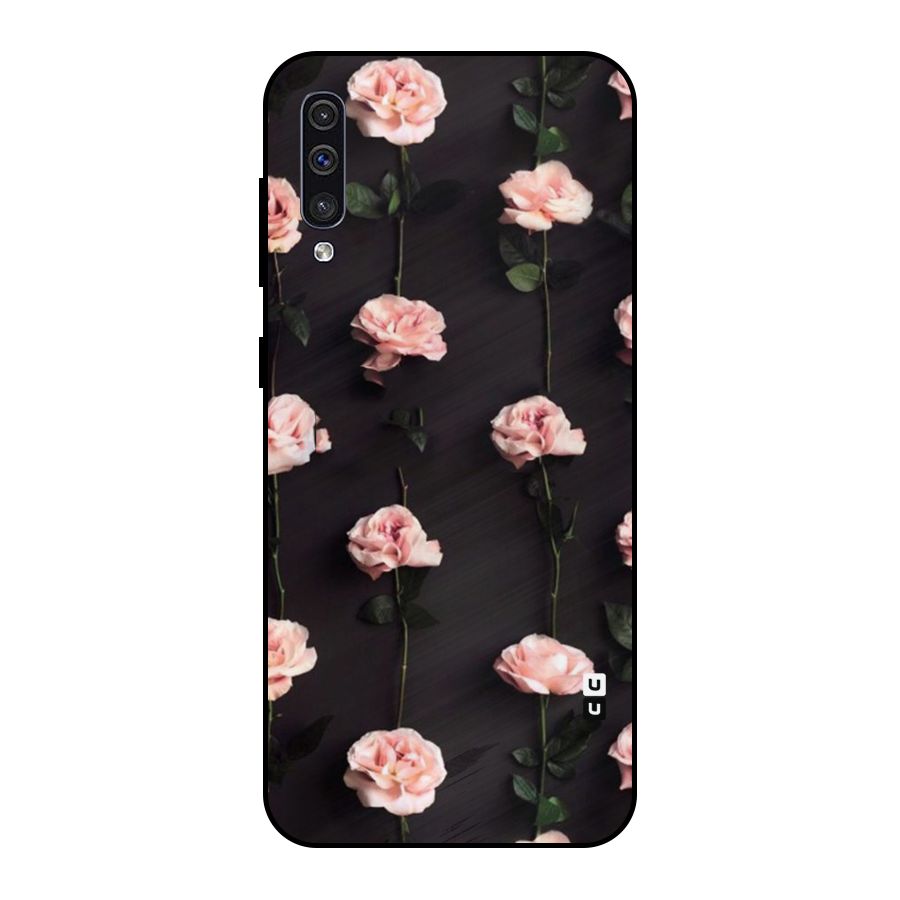 Pink Roses Metal Back Case for Galaxy A30s
