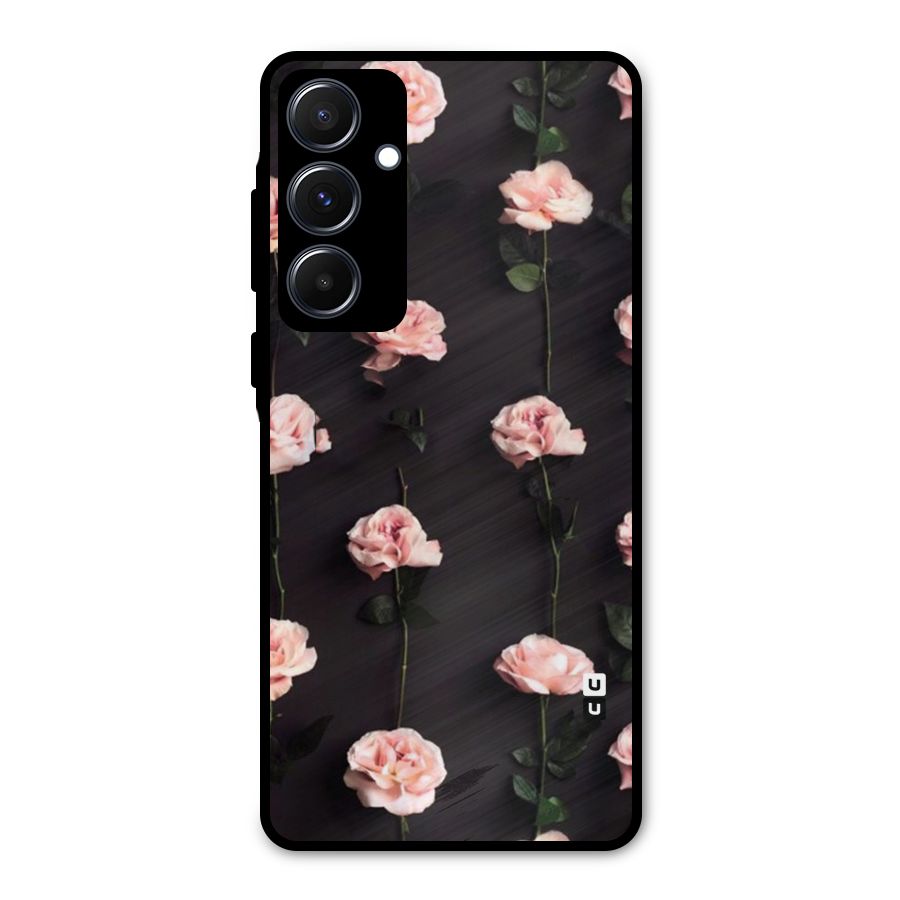 Pink Roses Metal Back Case for Galaxy A55