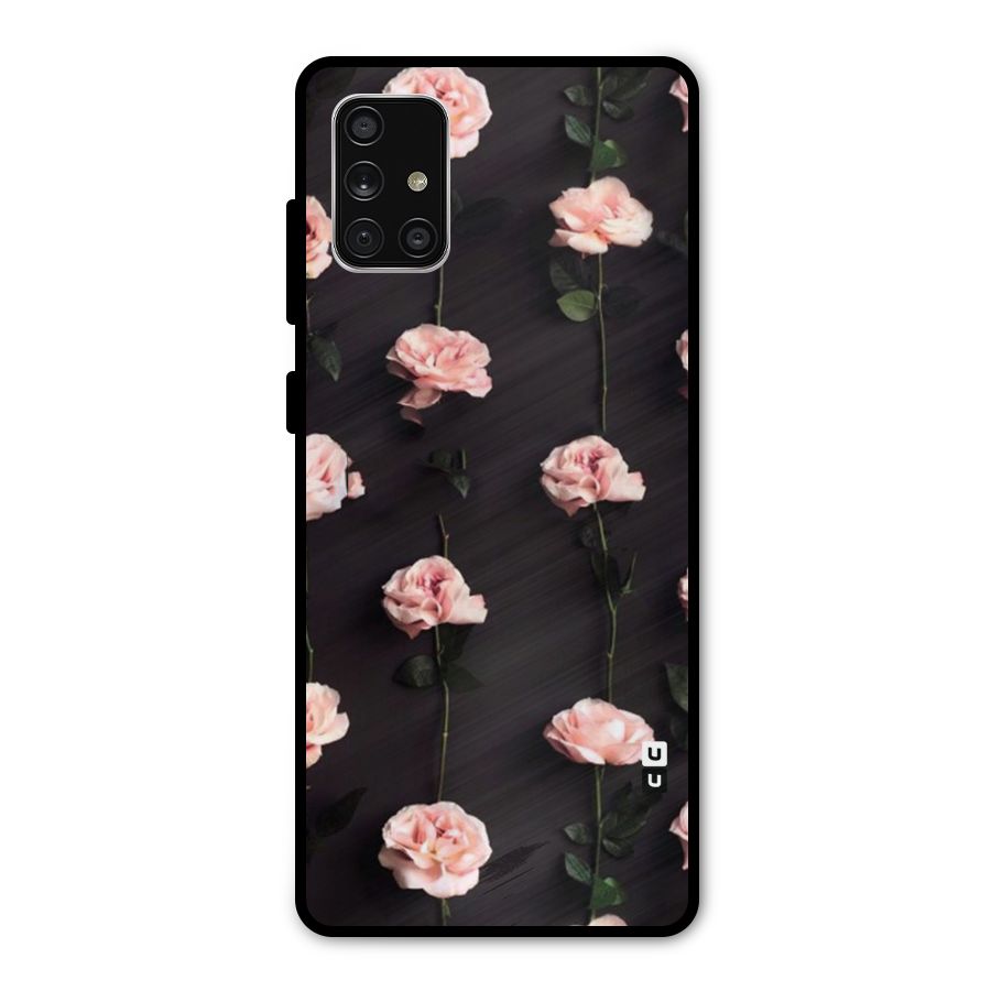 Pink Roses Metal Back Case for Galaxy A71