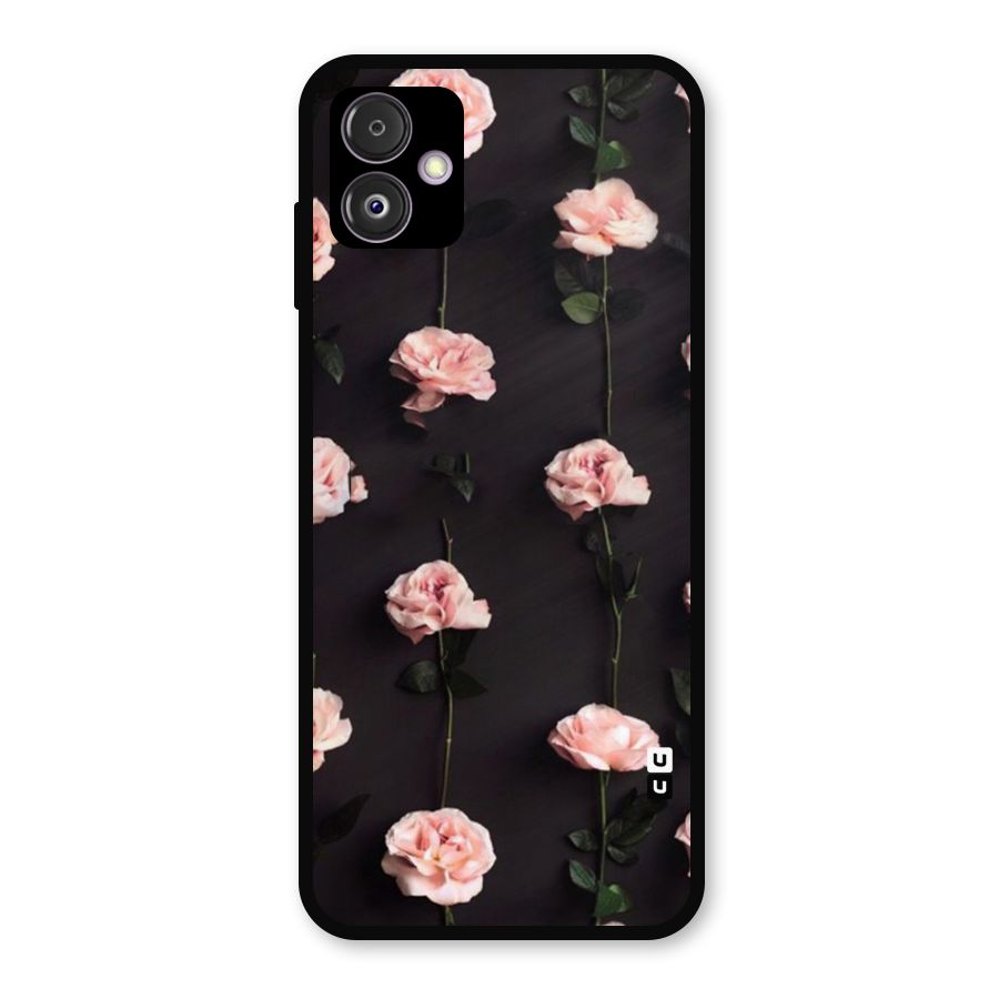 Pink Roses Metal Back Case for Galaxy F14