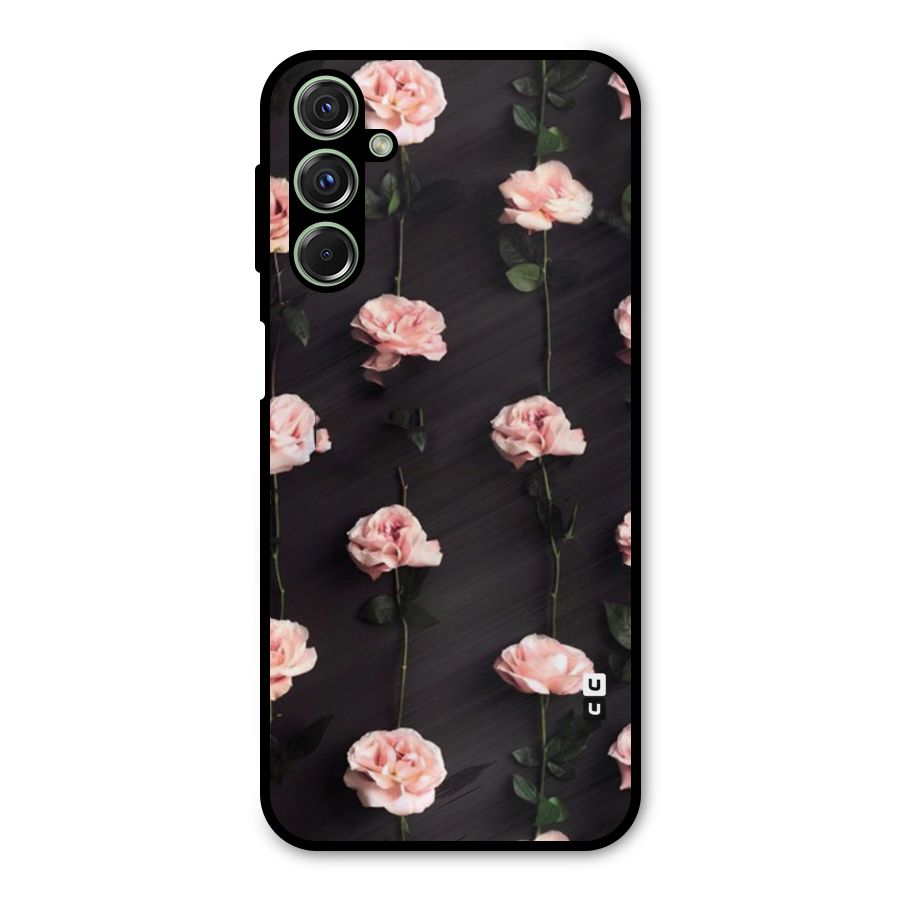 Pink Roses Metal Back Case for Galaxy F34