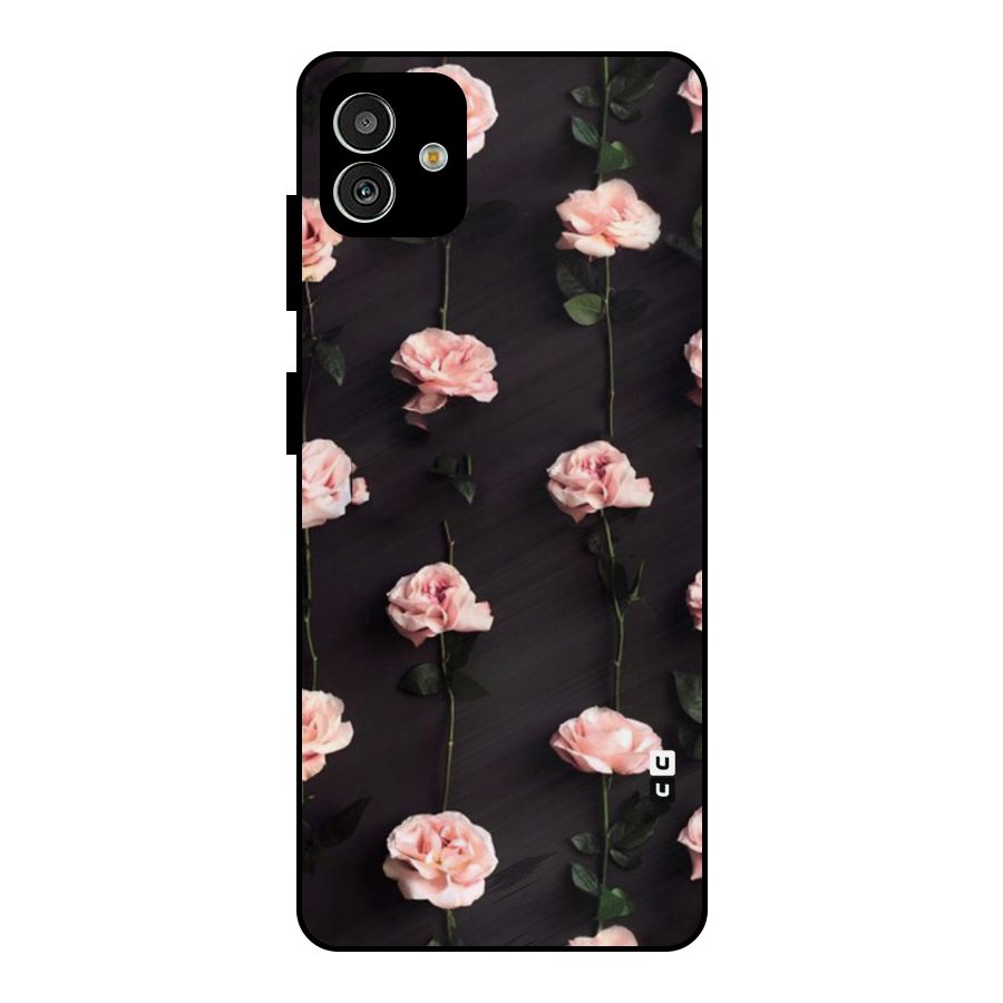 Pink Roses Metal Back Case for Galaxy M13 5G